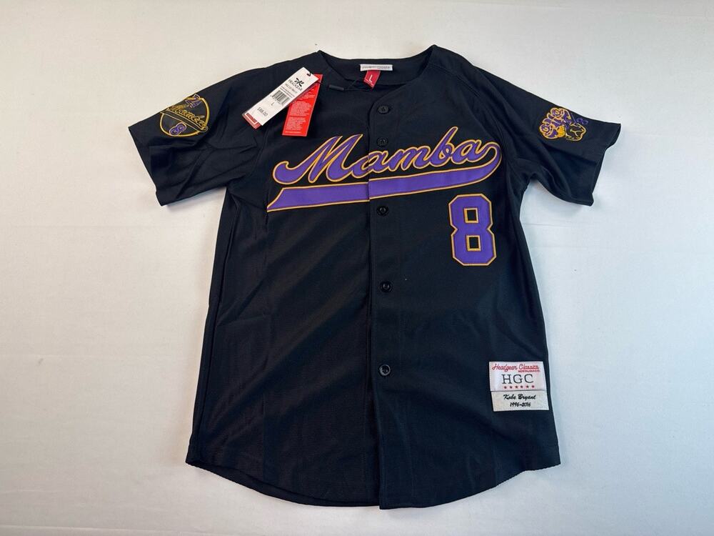 Headgear Classics Kobe Bryant #24 Mamba Youth Jersey L Black NWT